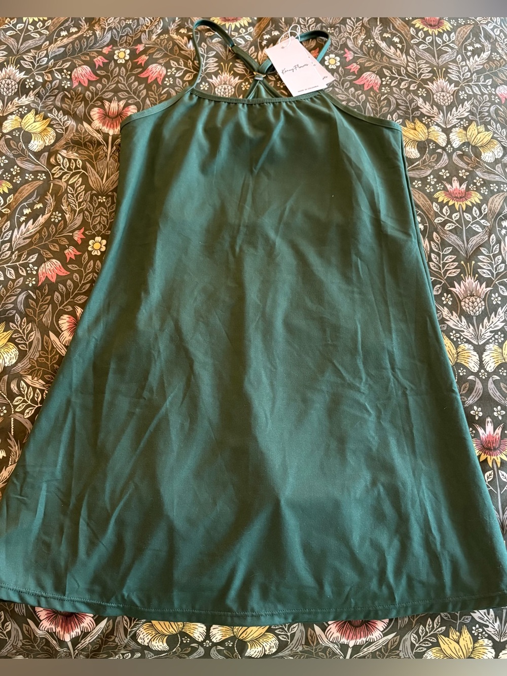 Kenny Flowers Olive Green Exercise Dress
